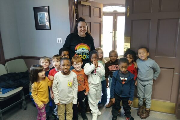 Pre-K visits Taliaferro Library